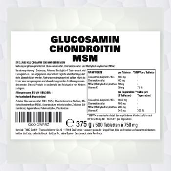 Glucosamin Chondroitin MSM - 500 Tabletten